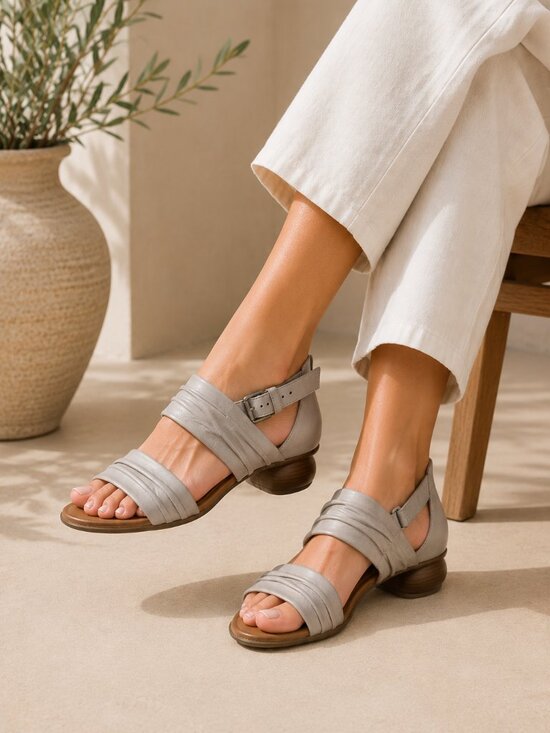 Miz Mooz Shoes - Miz Mooz Cassie Leather Heeled Sandals Sz. 41 W (US 8)